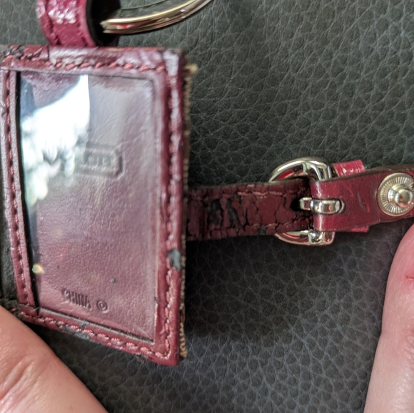 Coach Tan and Pink Key Holder - Picture 3 of 4